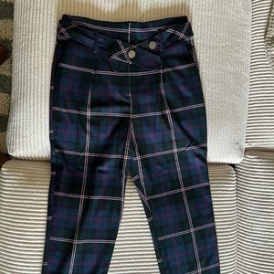 Topshop high rise pinstriped pants